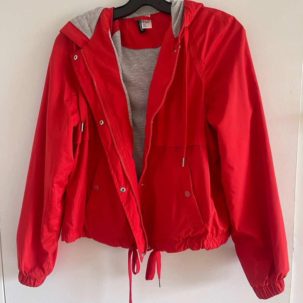 H&M red windbreaker